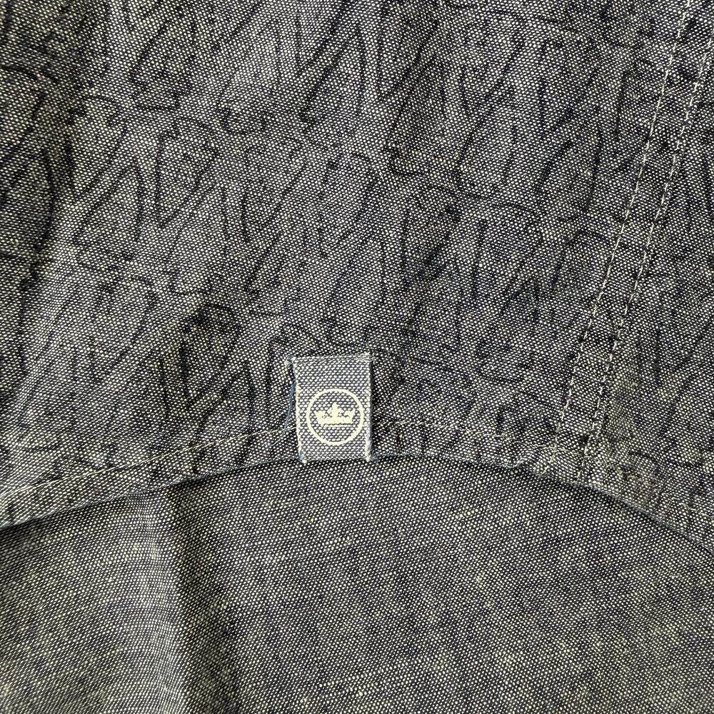 Peter Millar Shirt Mens 2XL Blue Arrowhead Chambray Button Down Long Sleeve - Picture 4 of 8